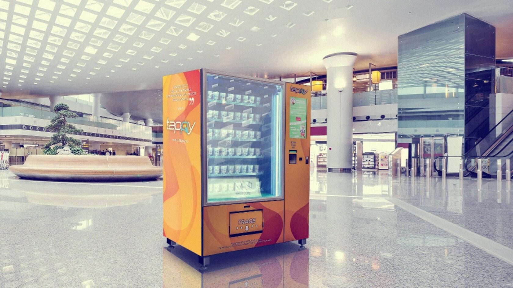 interior of the modern building